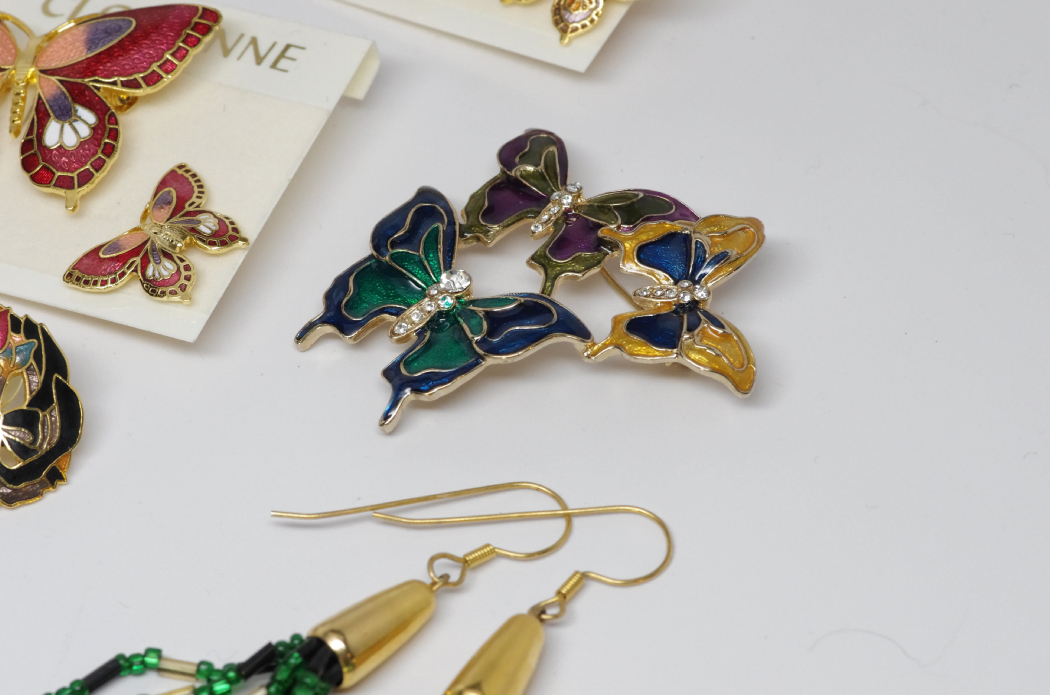 Collection of Cloisonne and Other Fine Costume Jewelry