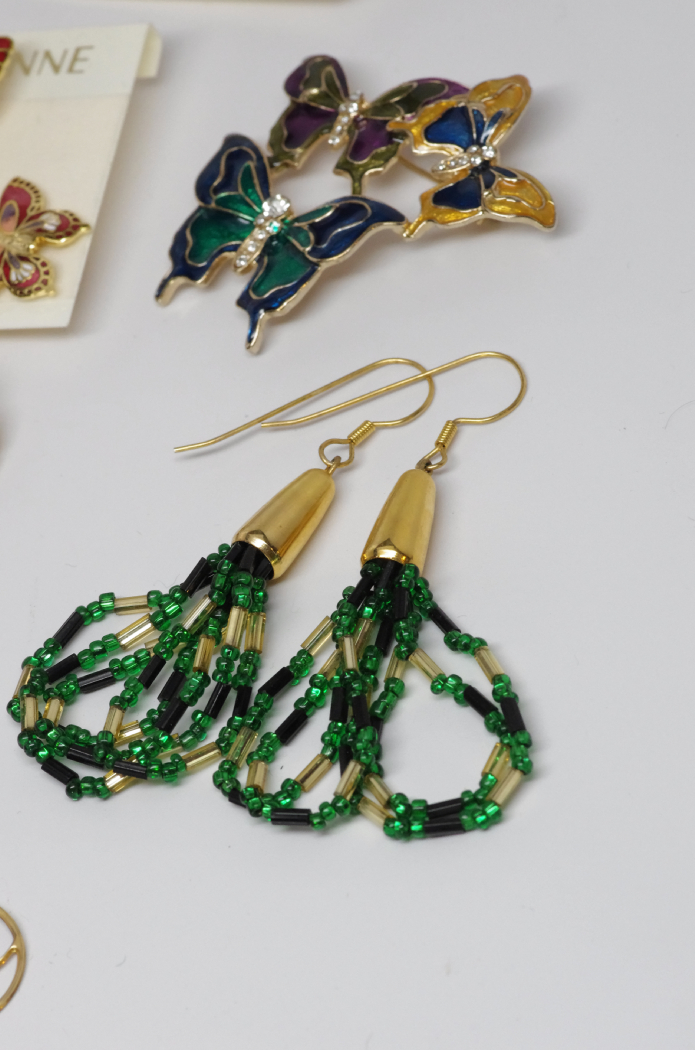 Collection of Cloisonne and Other Fine Costume Jewelry