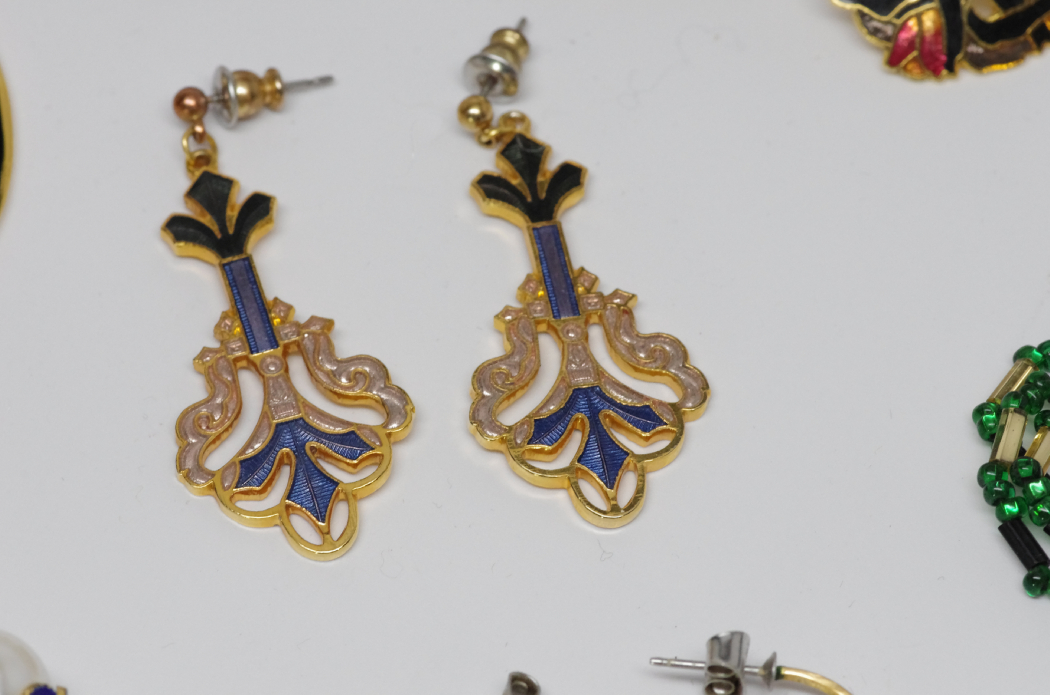 Collection of Cloisonne and Other Fine Costume Jewelry