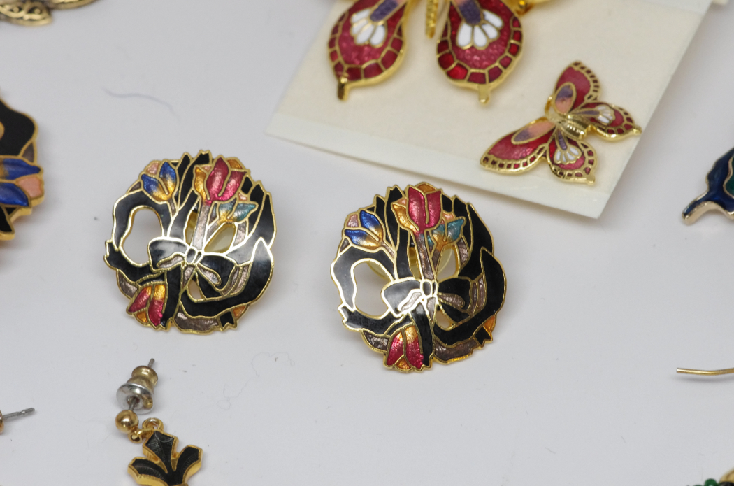 Collection of Cloisonne and Other Fine Costume Jewelry