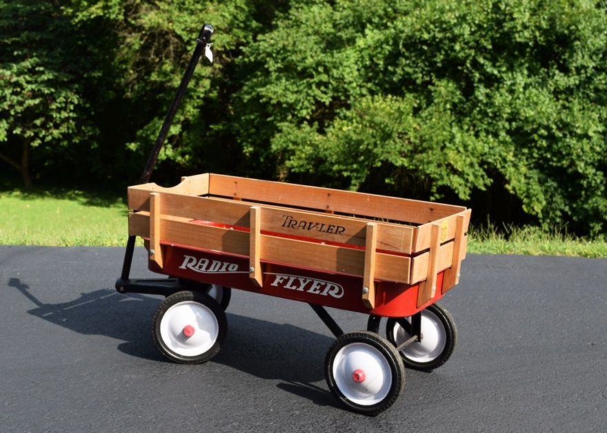 A Classic Radio Flyer "Traveler" Red Wagon