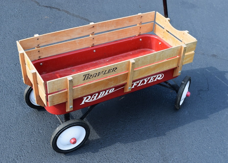 A Classic Radio Flyer "Traveler" Red Wagon