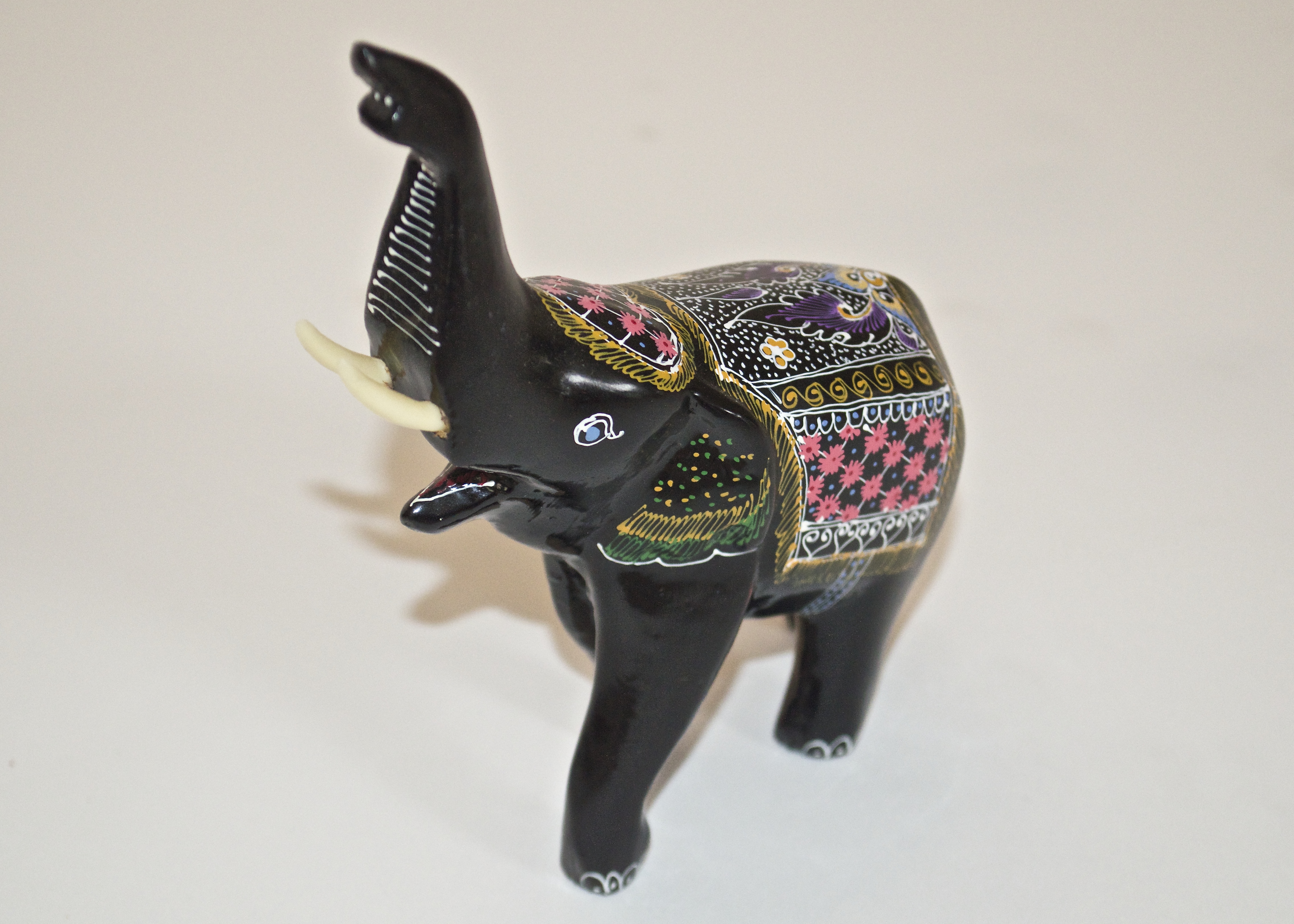 Wooden Elephant Figurines