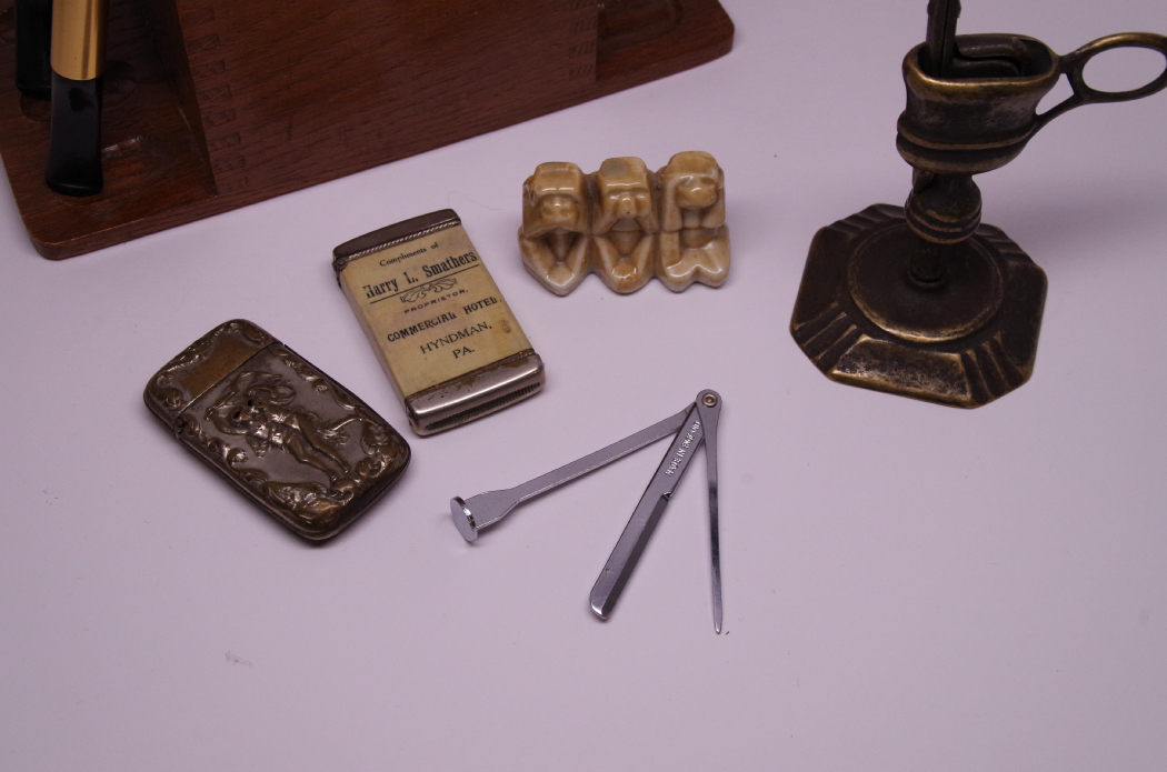 Pipes and Vintage Match Holders 