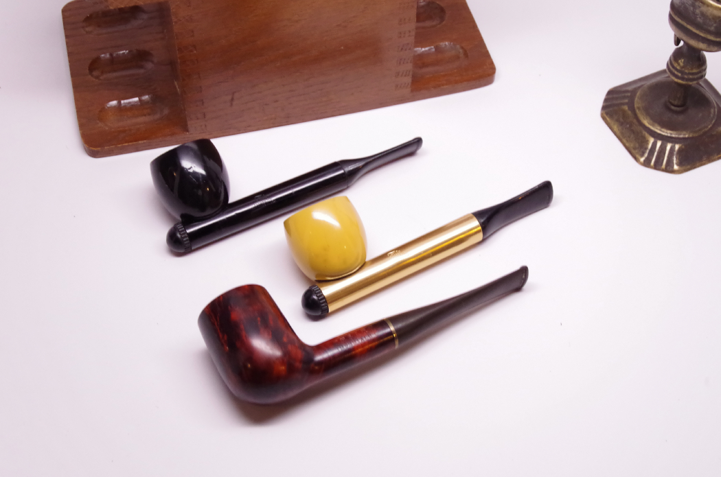 Pipes and Vintage Match Holders 