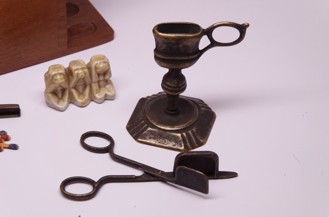 Pipes and Vintage Match Holders 