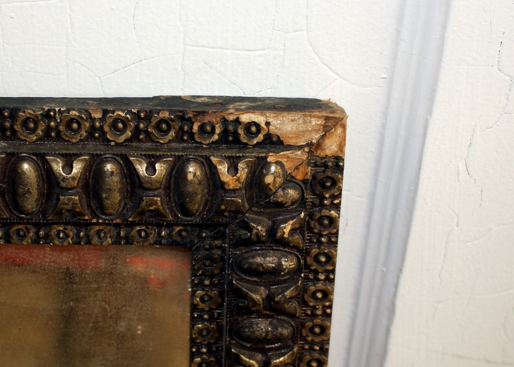 Large Vintage Wooden Mirror