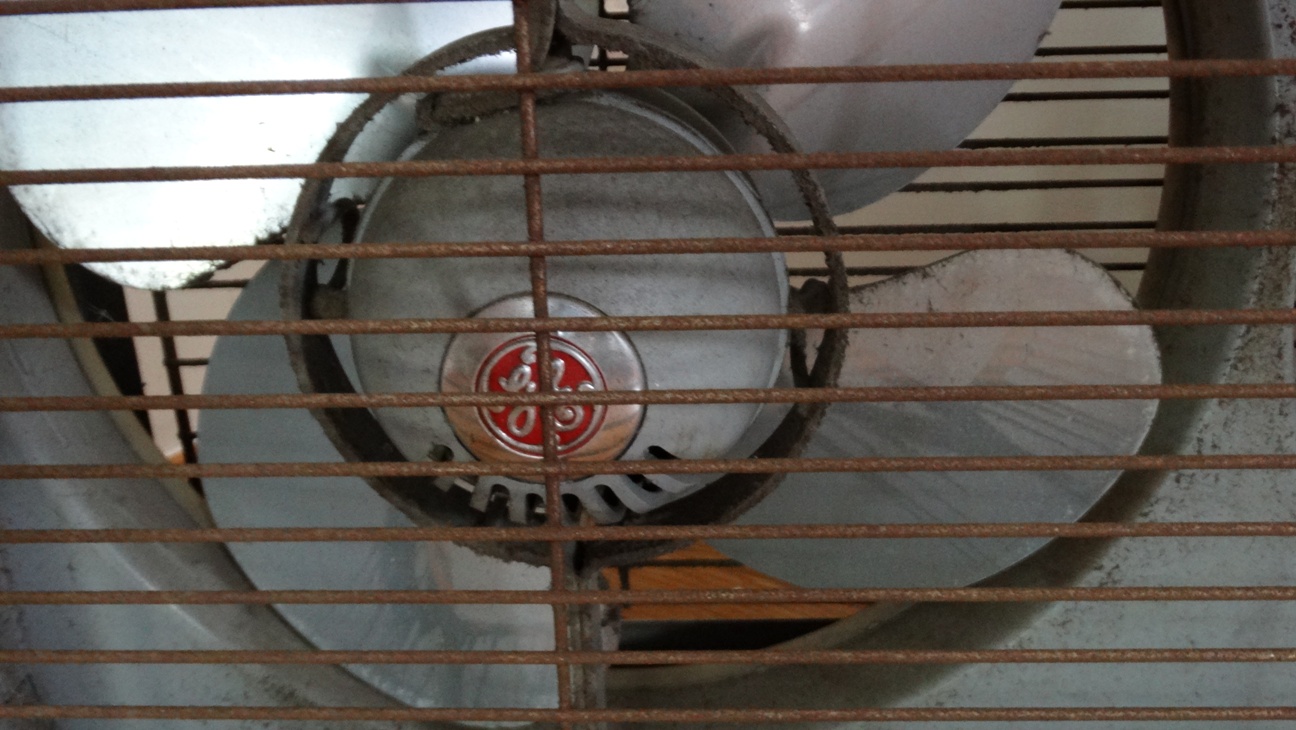 Vintage GE Automatic Double Window Fan