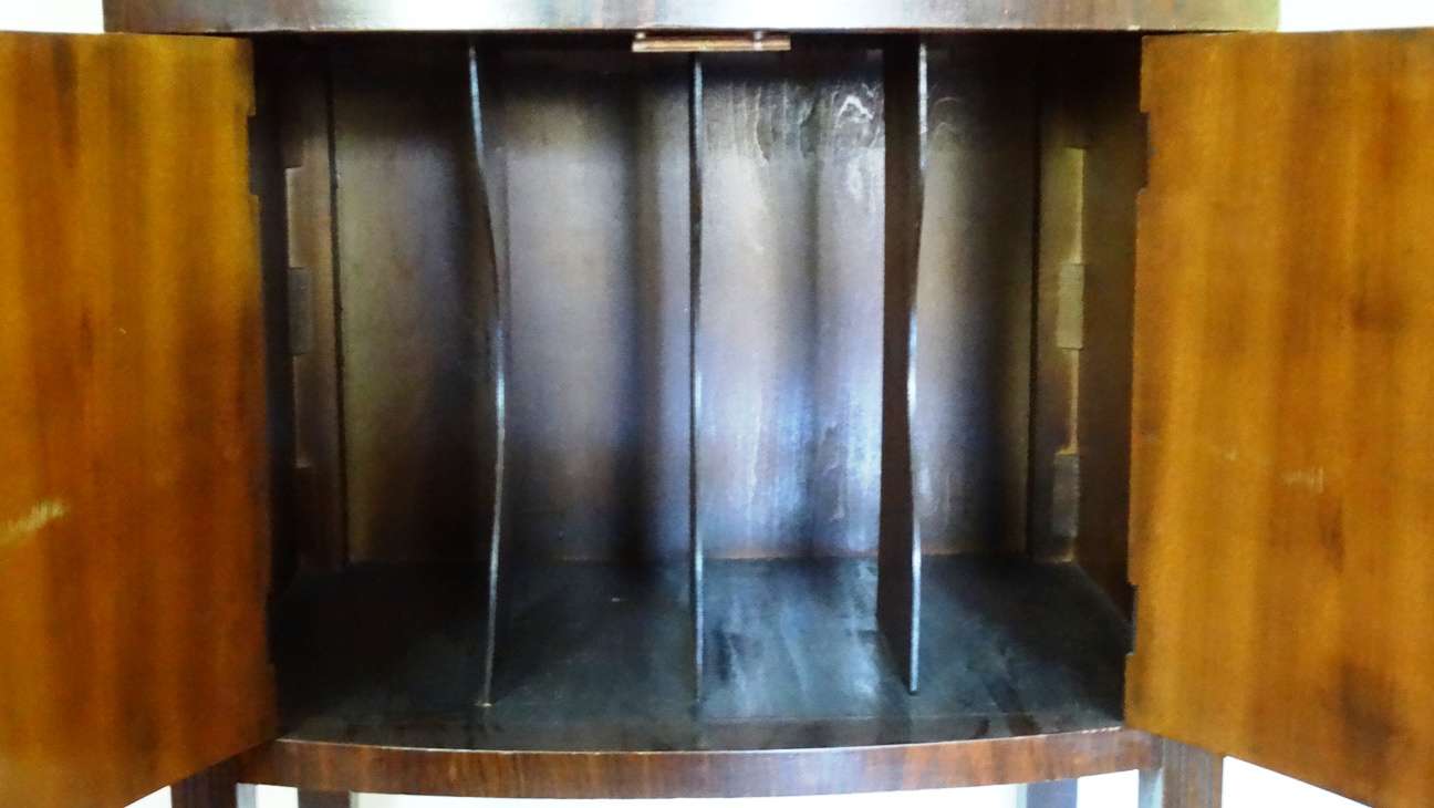 Vintage Record Cabinet and 78 rpm Records