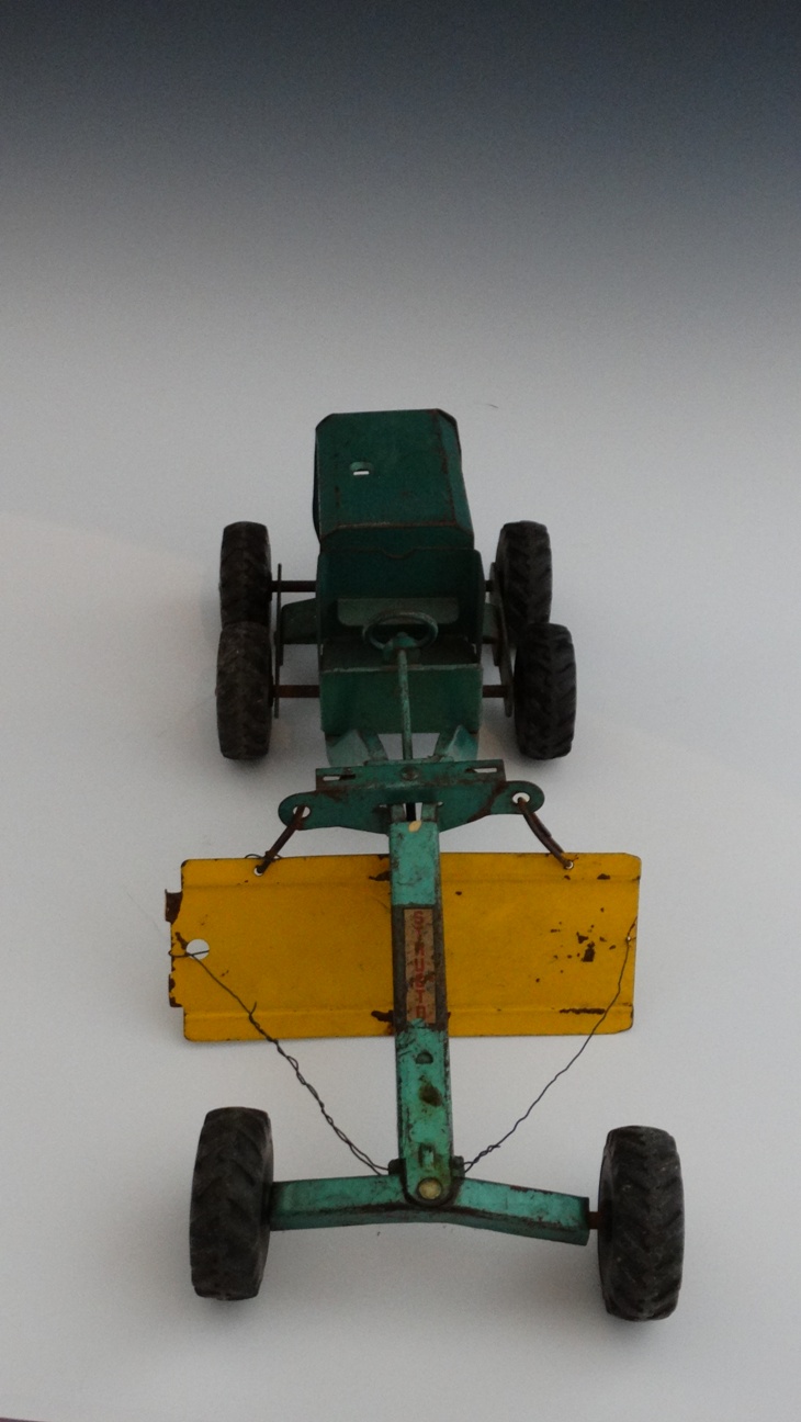 Structo Steel Road Grader Toy