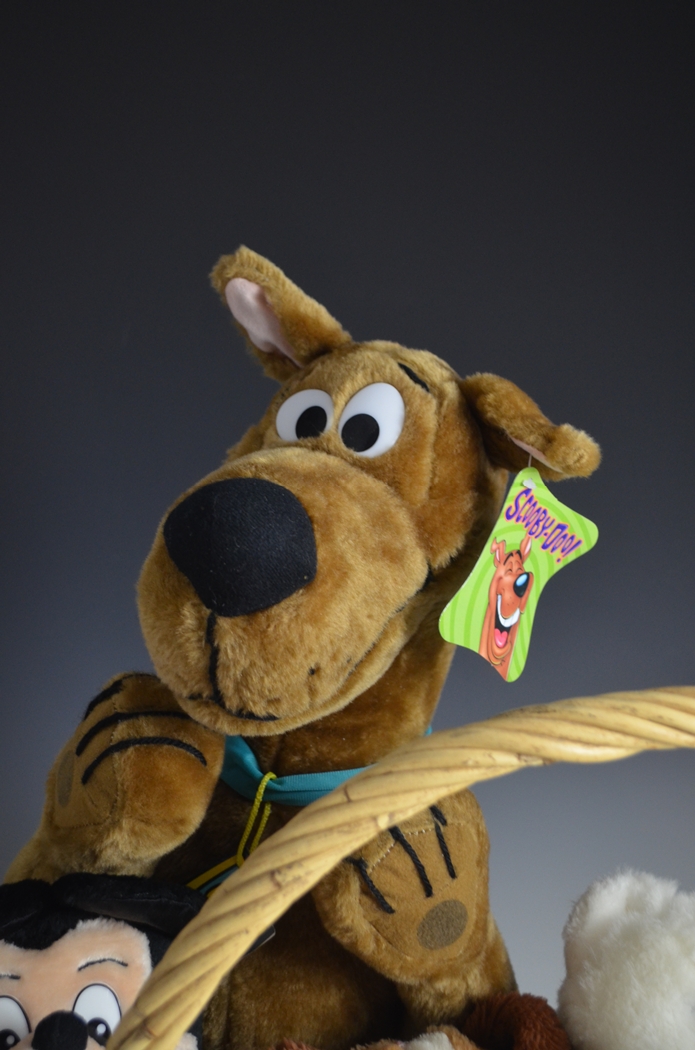 Two Baskets of Vintage Beanie Babies and other Stuffed Toys