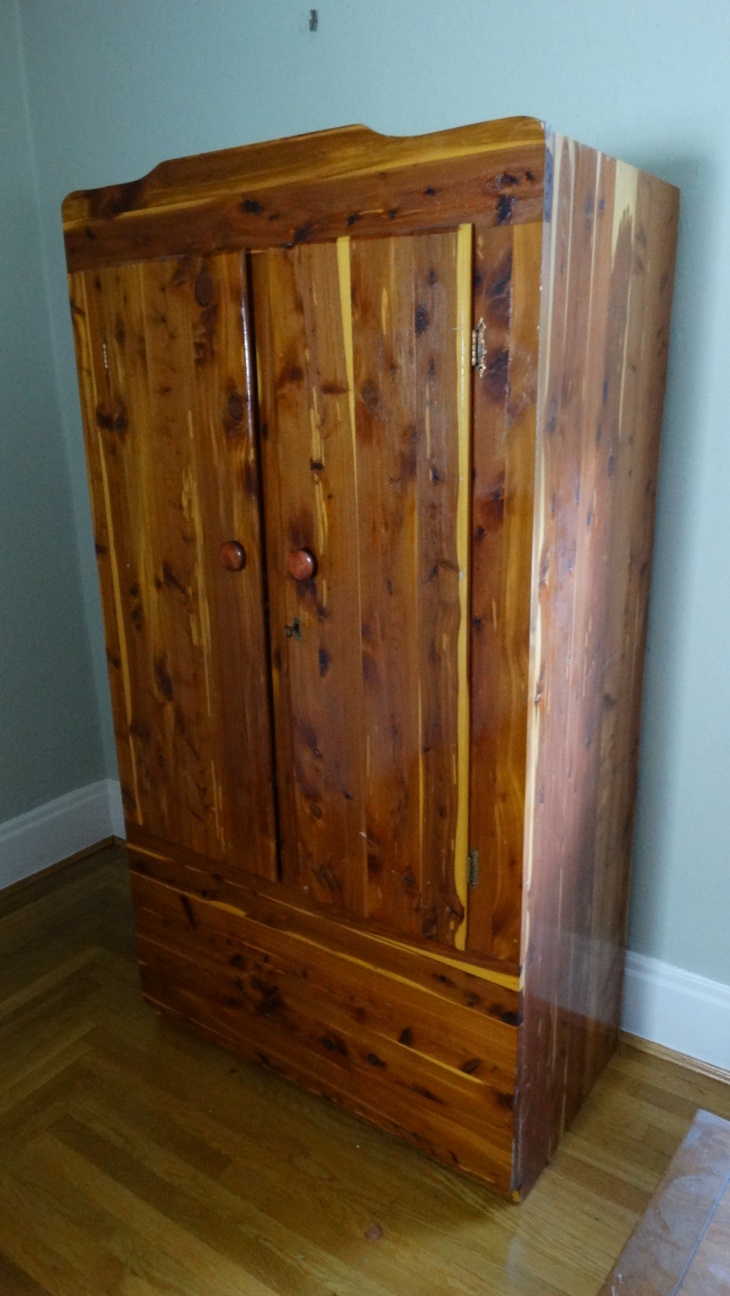 Vintage Cedar Armoire