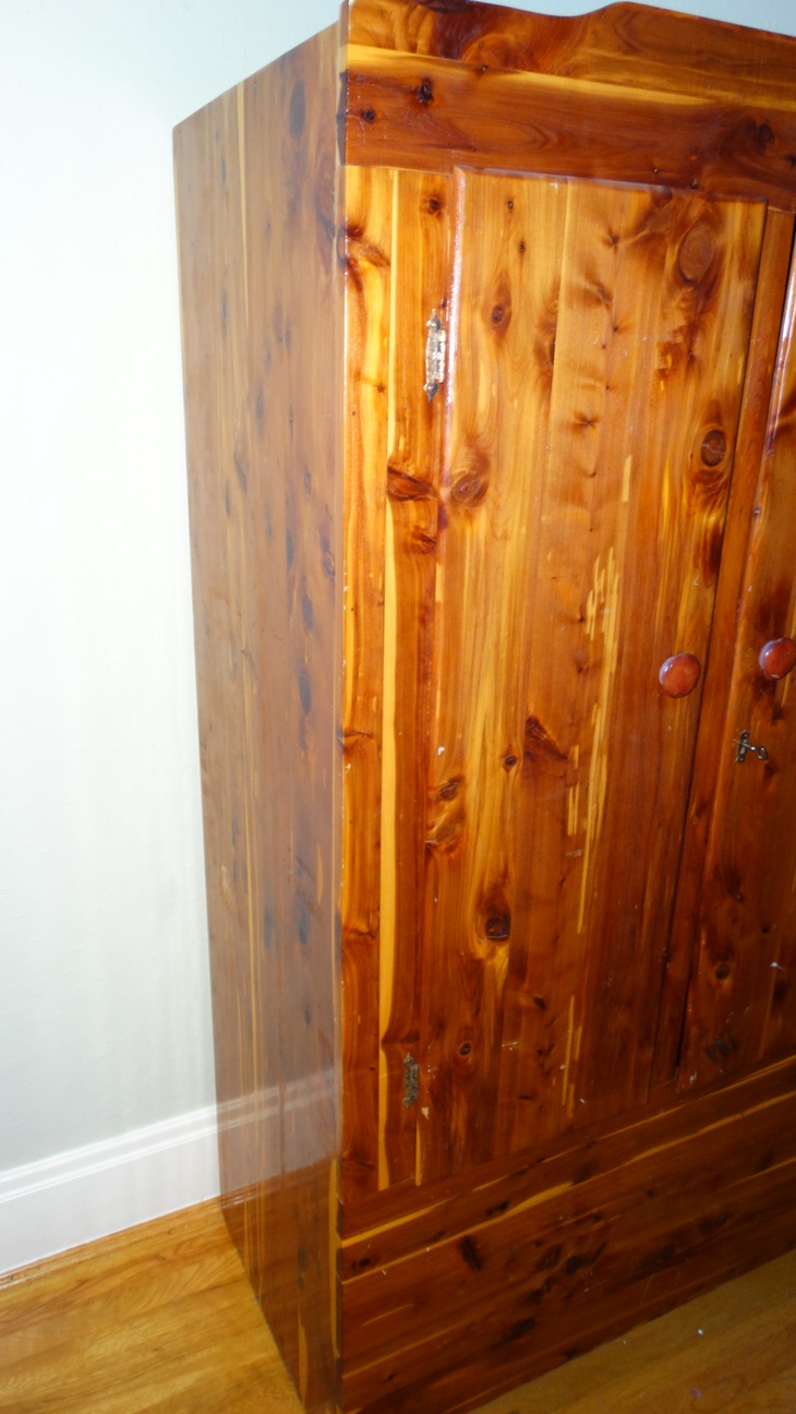 Vintage Cedar Armoire