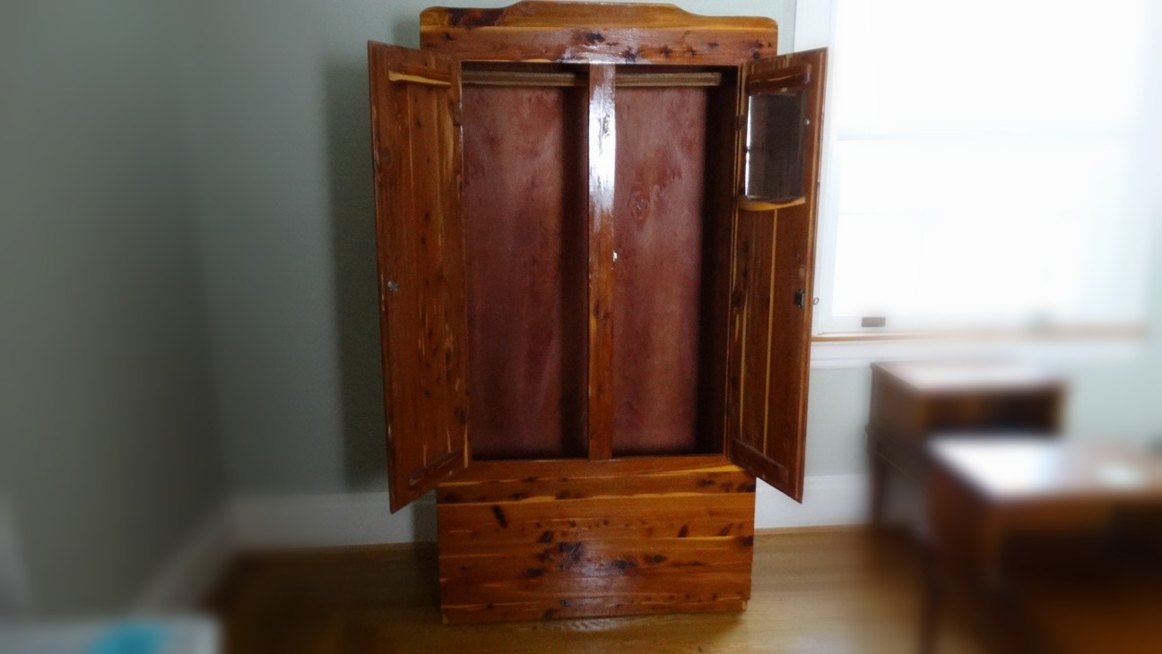 Vintage Cedar Armoire