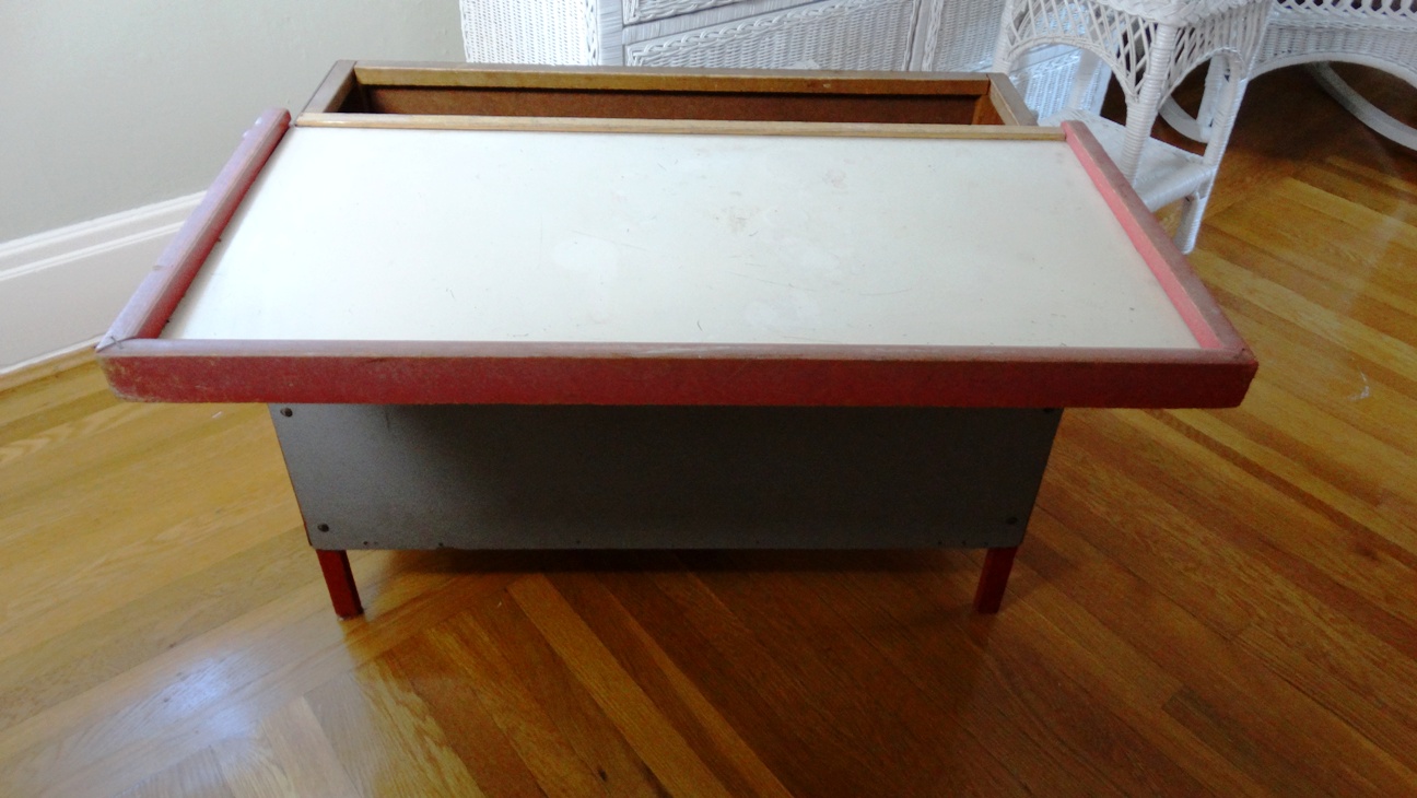Vintage Wooden Toy Chest