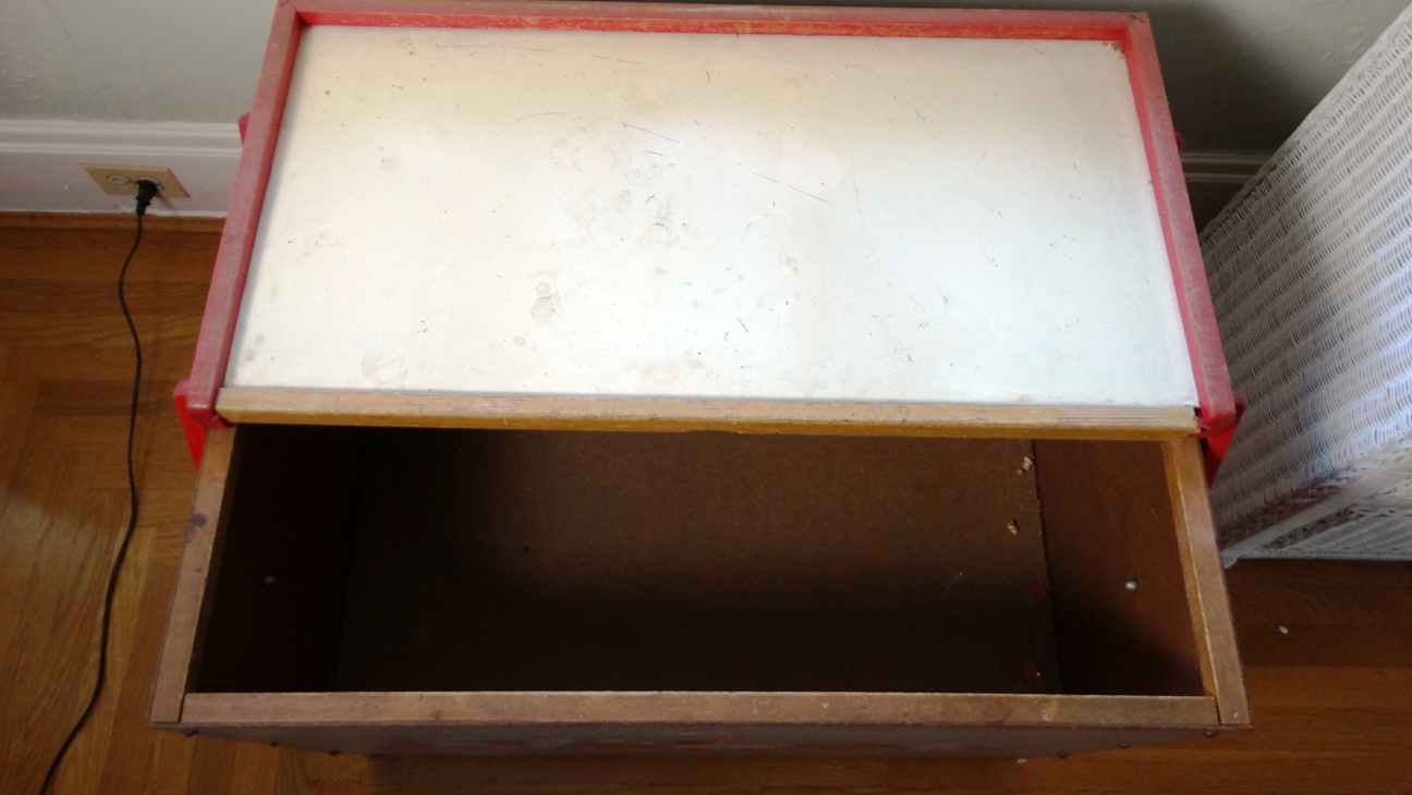 Vintage Wooden Toy Chest
