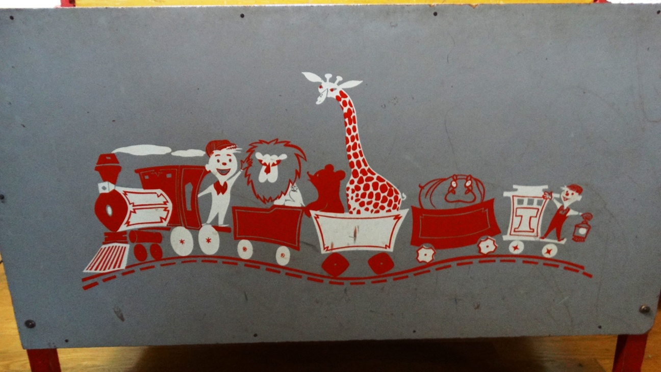 Vintage Wooden Toy Chest