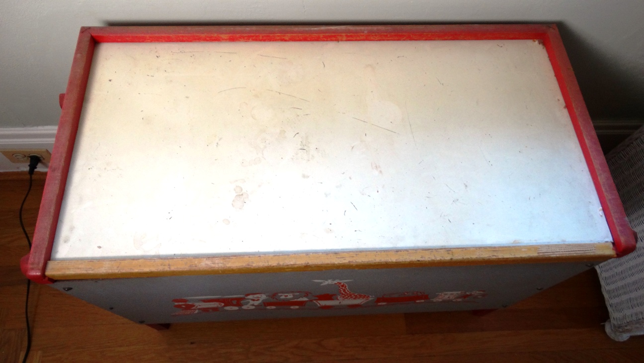 Vintage Wooden Toy Chest