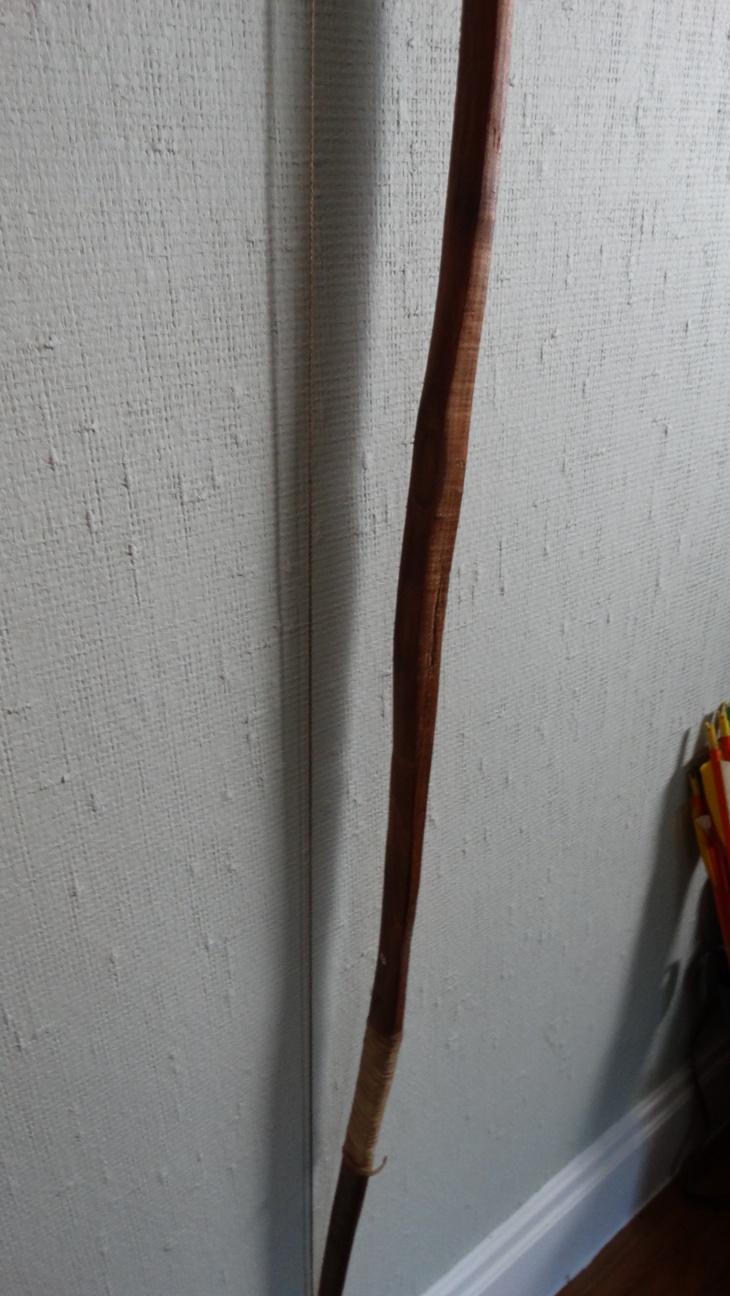 Native American Made Hide Scabbard, Arrows, and Bows