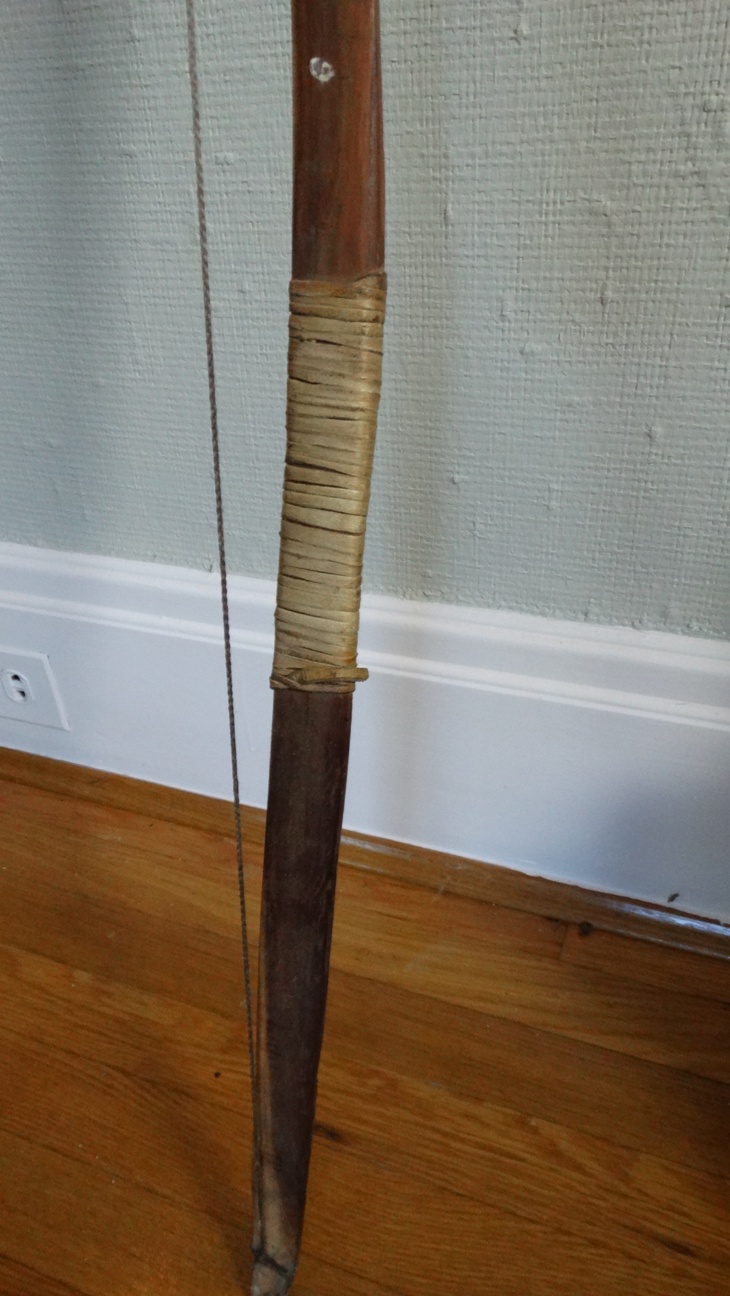 Native American Made Hide Scabbard, Arrows, and Bows