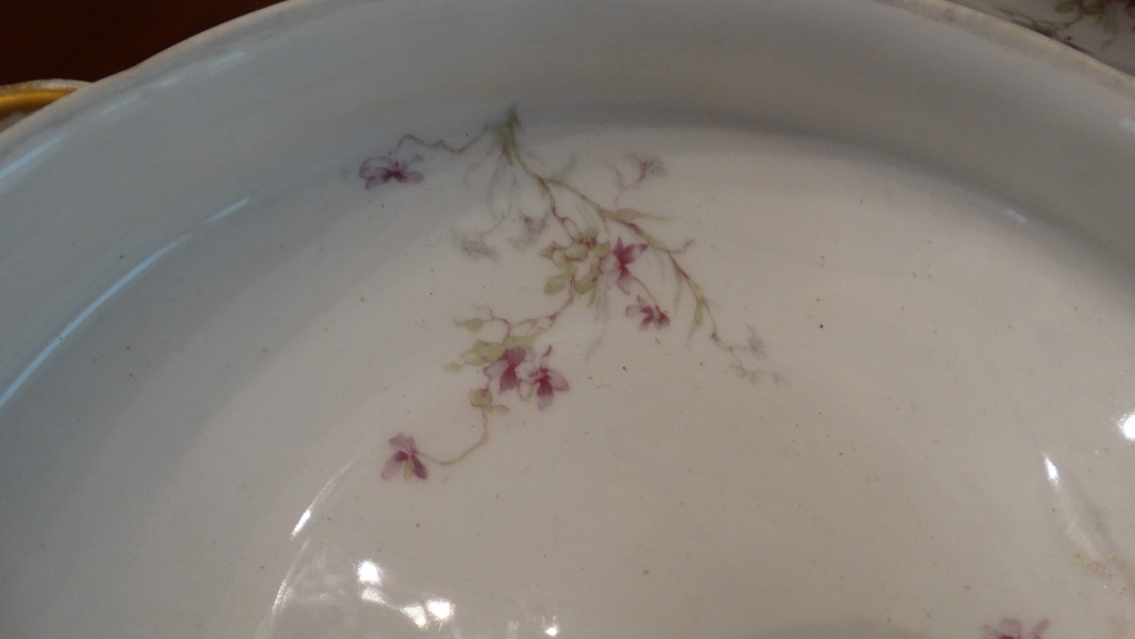 Theodore Haviland China Violet Pattern Serving Pieces