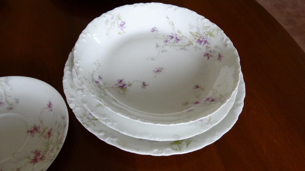 Theodore Haviland China Violet Pattern Dishes