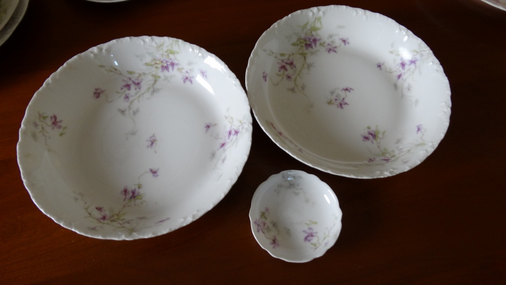 Theodore Haviland China Violet Pattern Dishes