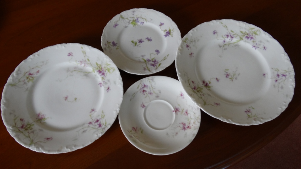 Theodore Haviland China Violet Pattern Dishes