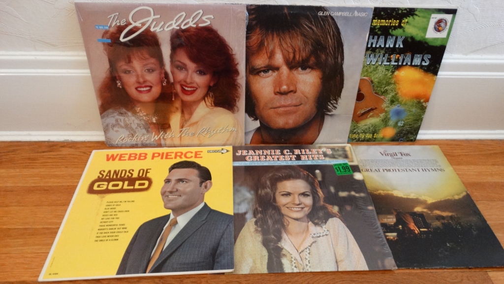 Vintage Folk and Country LPs