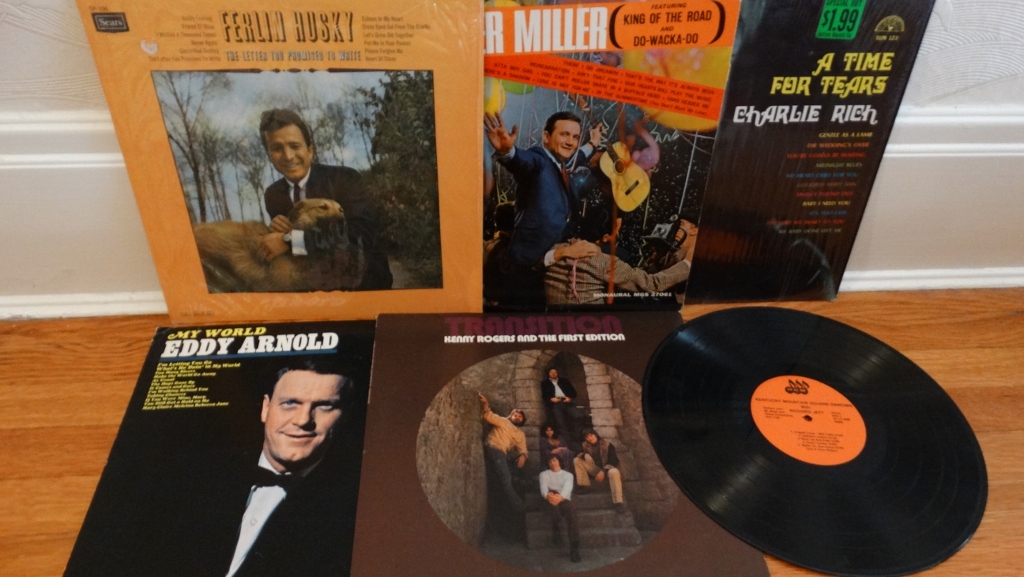 Vintage Folk and Country LPs