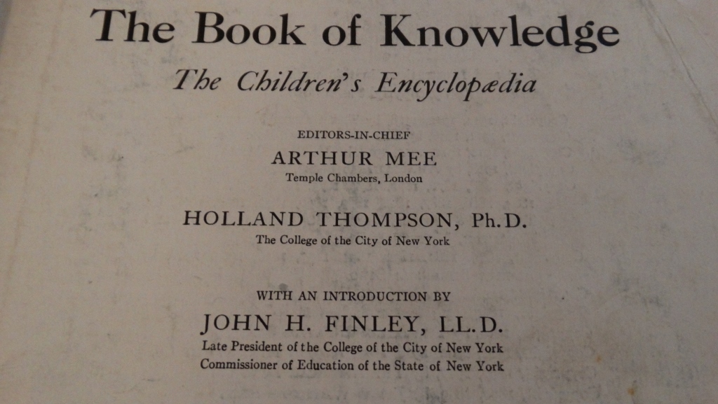 "The Book of Knowledge" c1918 Children's Encyclopaedia and More