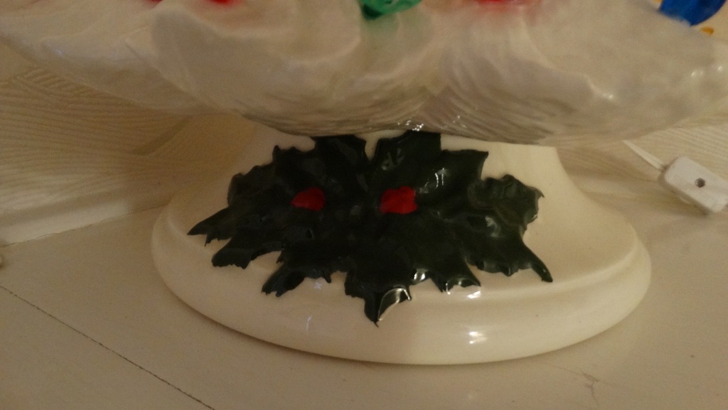 Vintage Lighted White Ceramic Christmas Tree