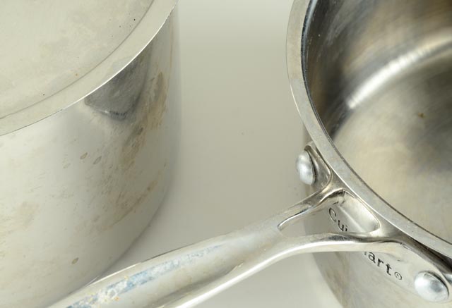 A Pair of Cuisinart Steel Cooking Pots