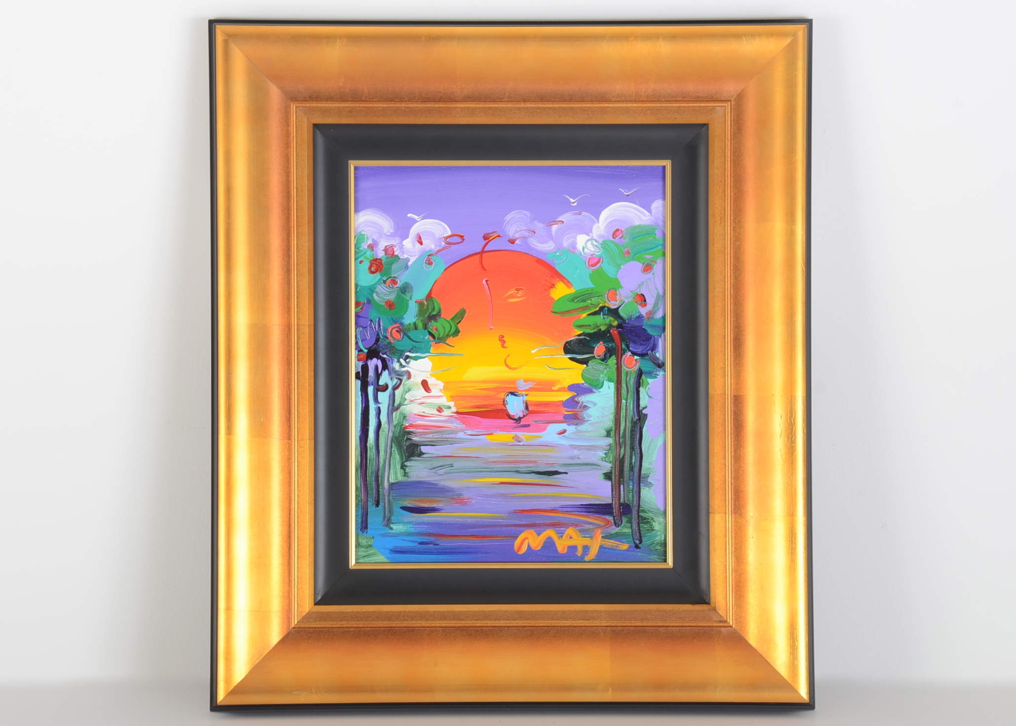 Original Peter Max Painting "Better World Version VIII"