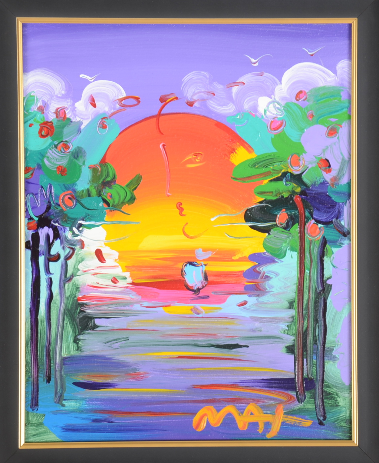 Original Peter Max Painting "Better World Version VIII"