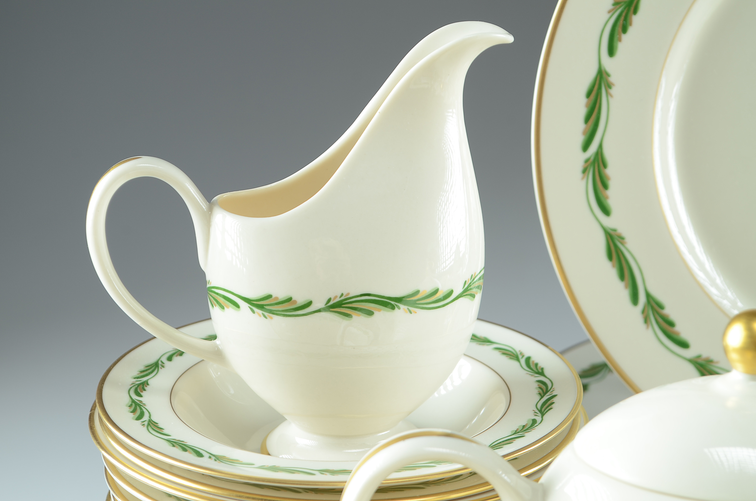 Set of Franciscan Fine China in "Arcadia Green" Pattern 