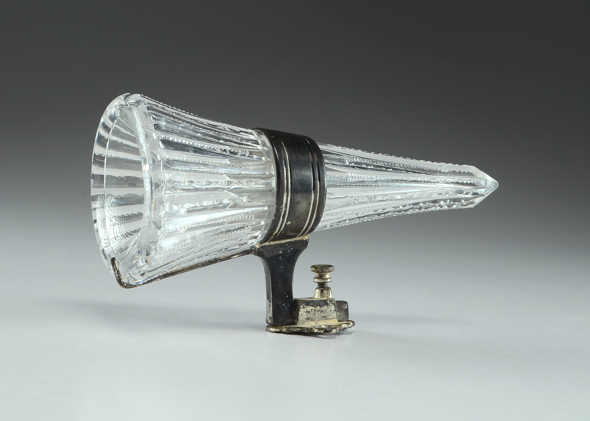 Vintage Cut Crystal Car Vase Sconce EBTH