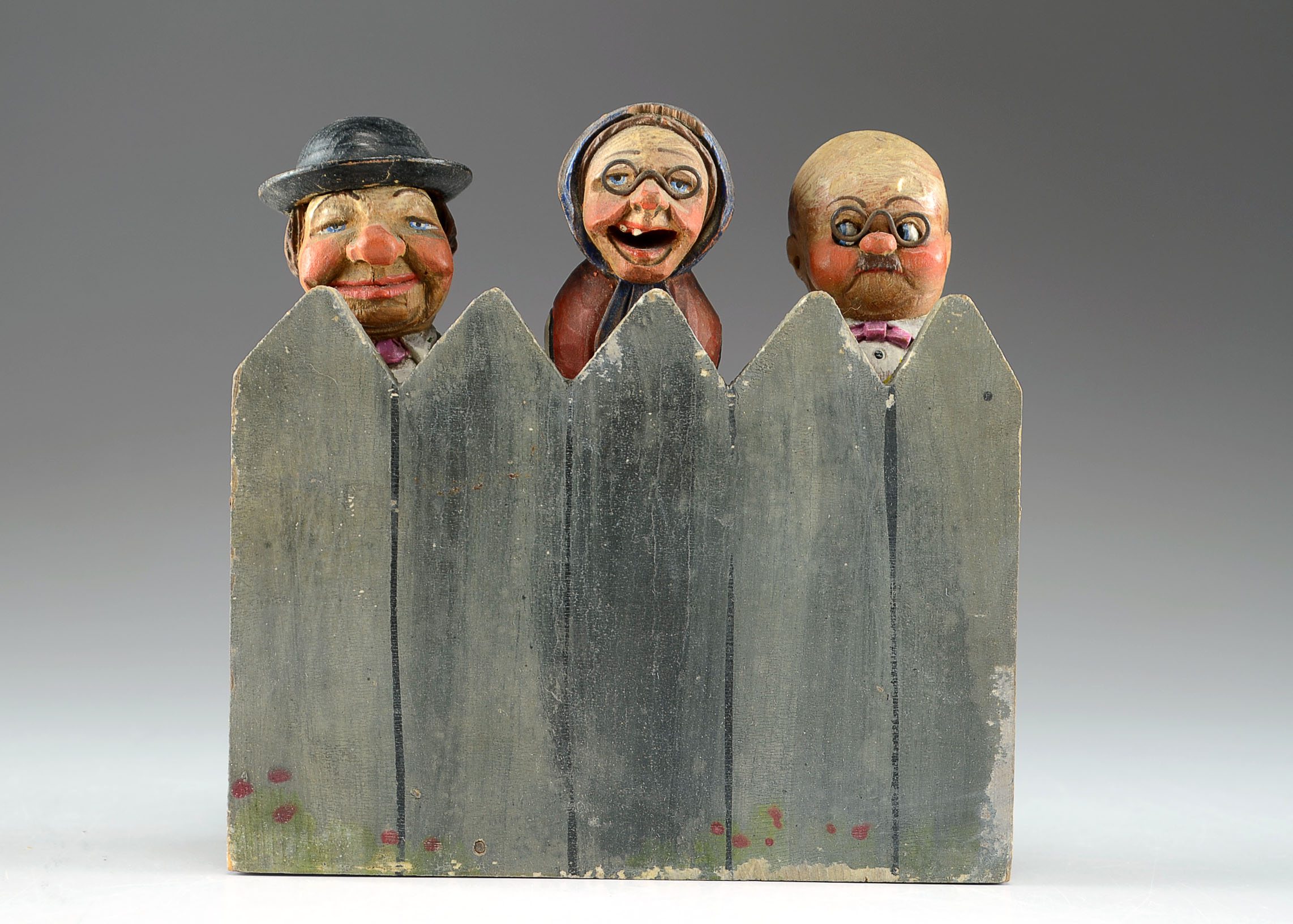 Vintage Wood Carved Anri Cork Set