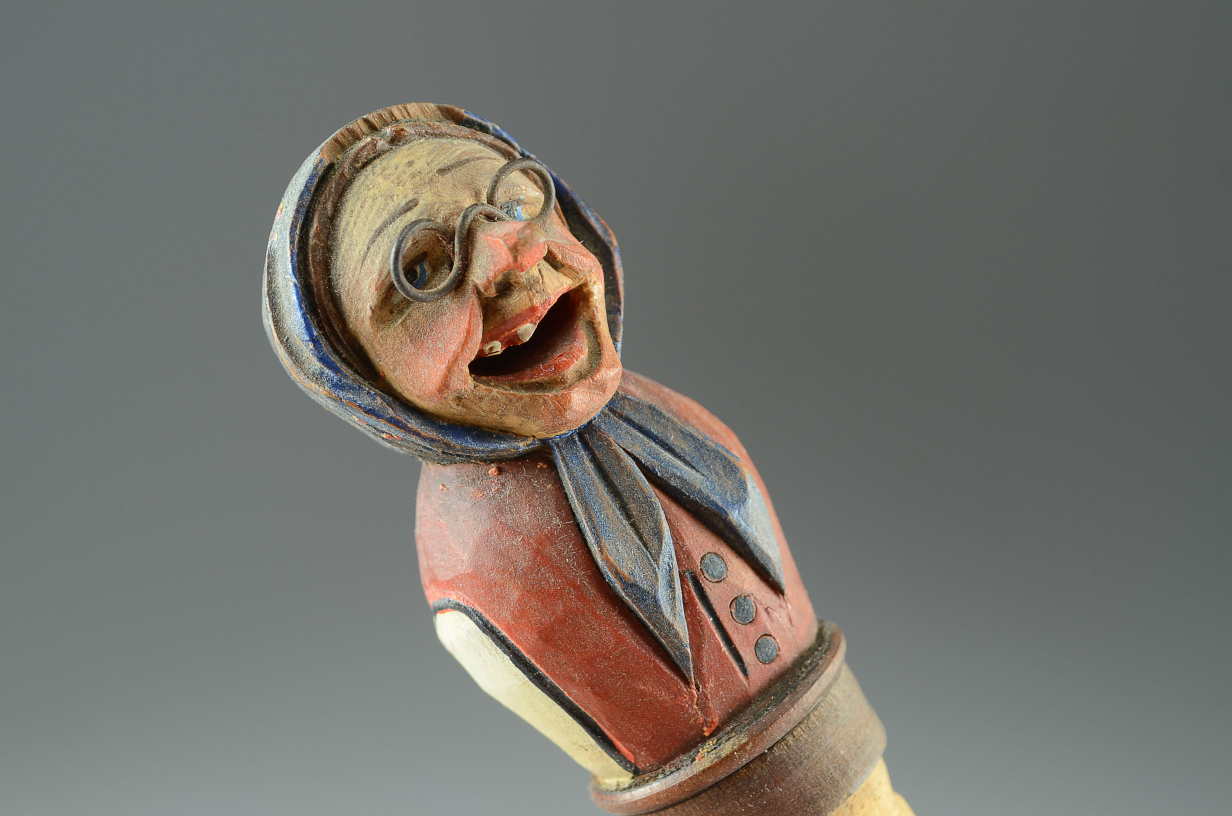 Vintage Wood Carved Anri Cork Set