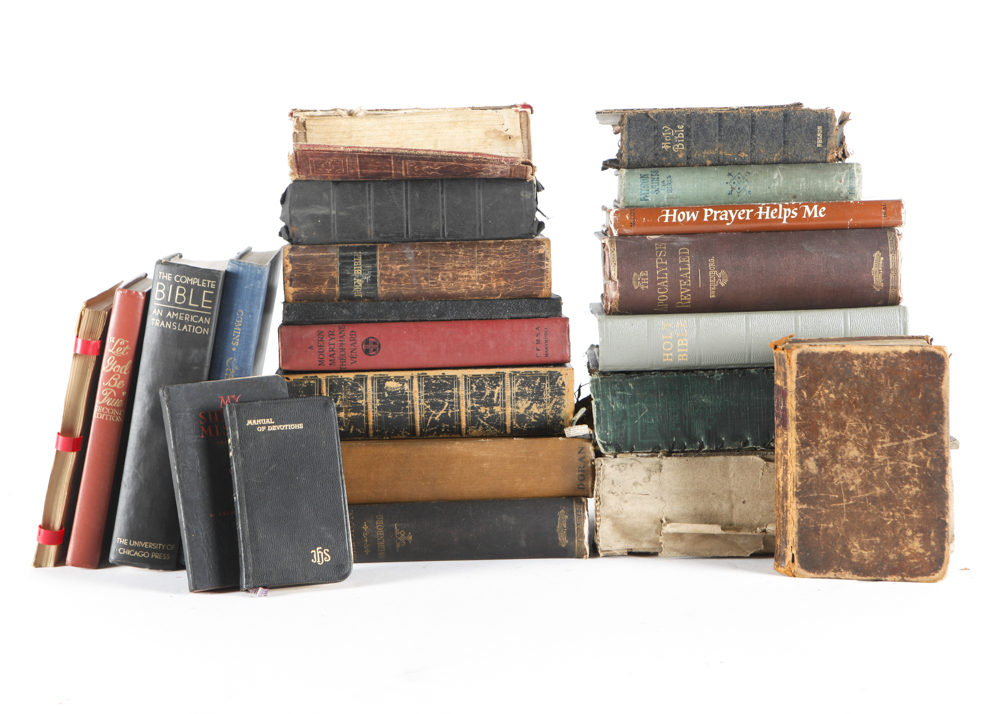 Vintage Books on Christianity and Bibles