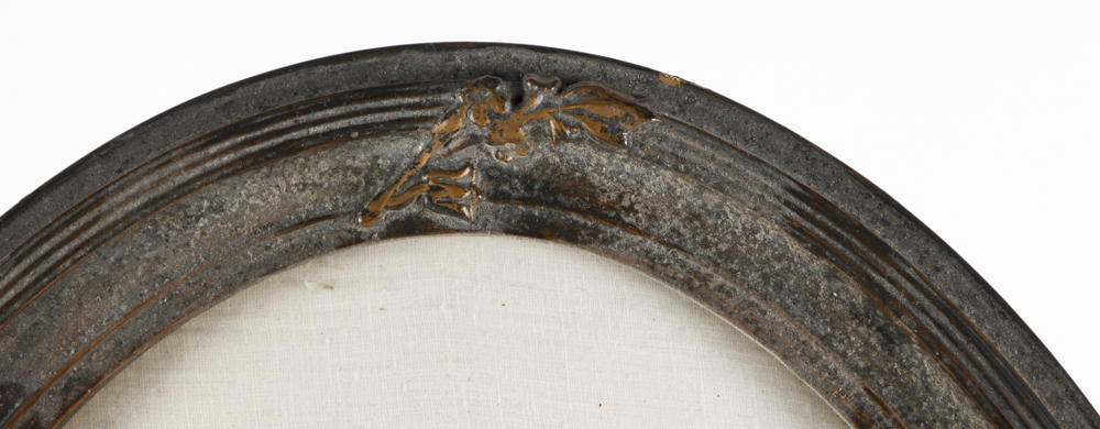 Dried Flower Arrangement in Antique Oval Frame