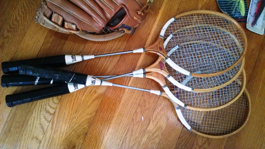 First Edition "The Great Outdoors" Book & Vintage Sporting Goods 