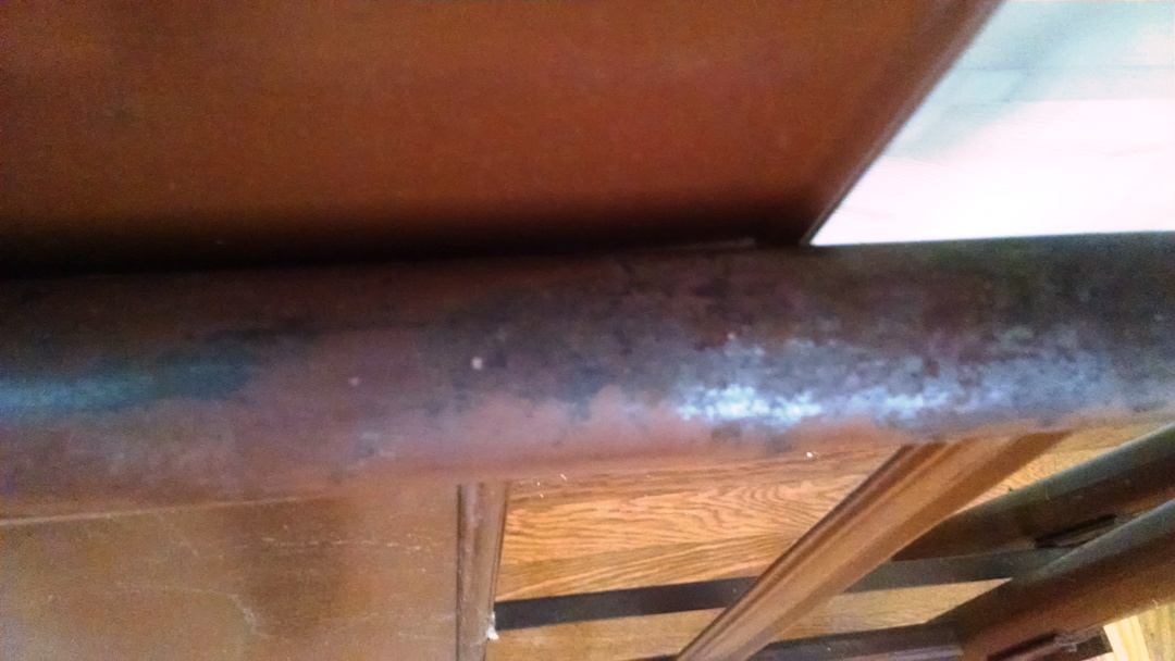 Vintage Painted Metal Headboard and Footboard