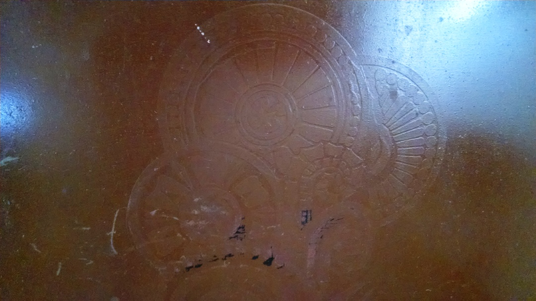 Vintage Painted Metal Headboard and Footboard