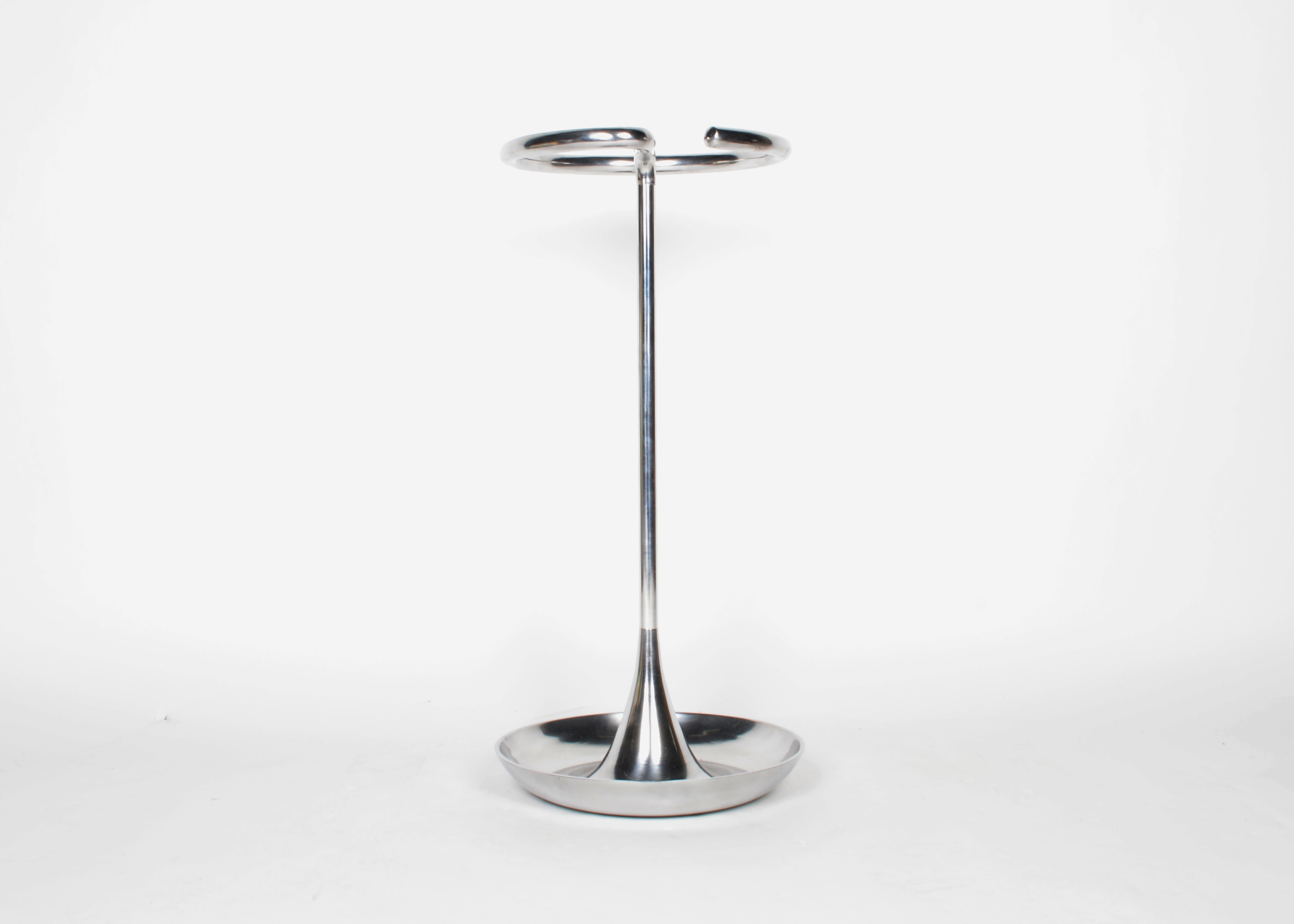 Modern Chrome Umbrella Stand