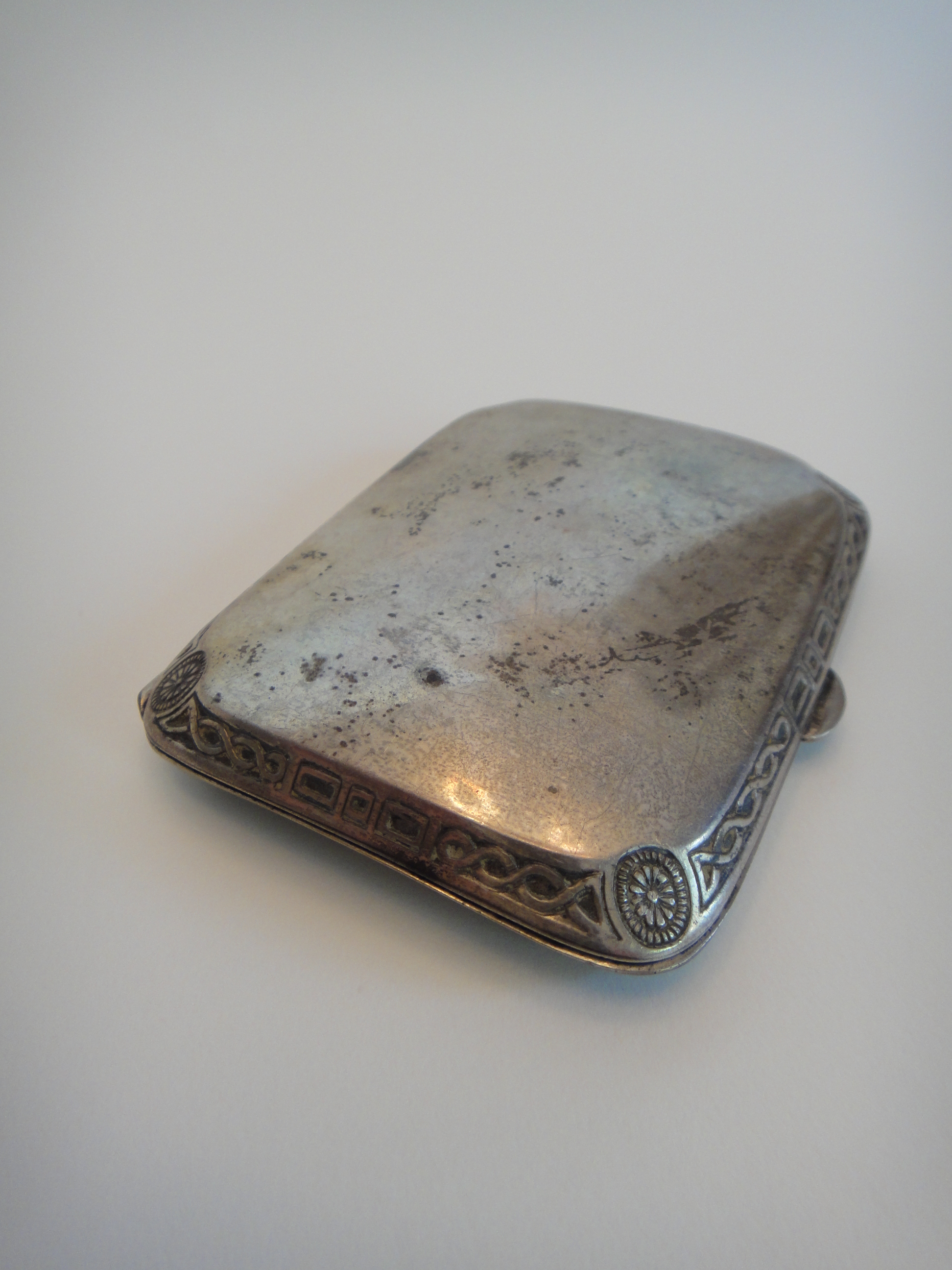 Vintage Sterling Silver Cigarette Case by WHS Company 