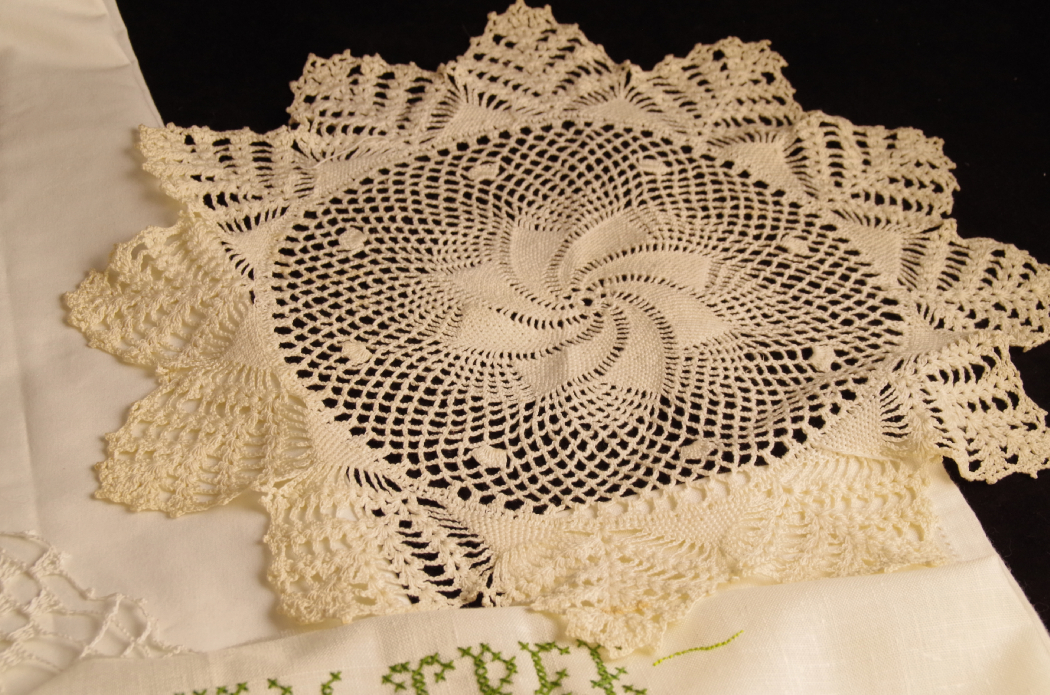 Vintage Linens and Cross Stitch Family Tree