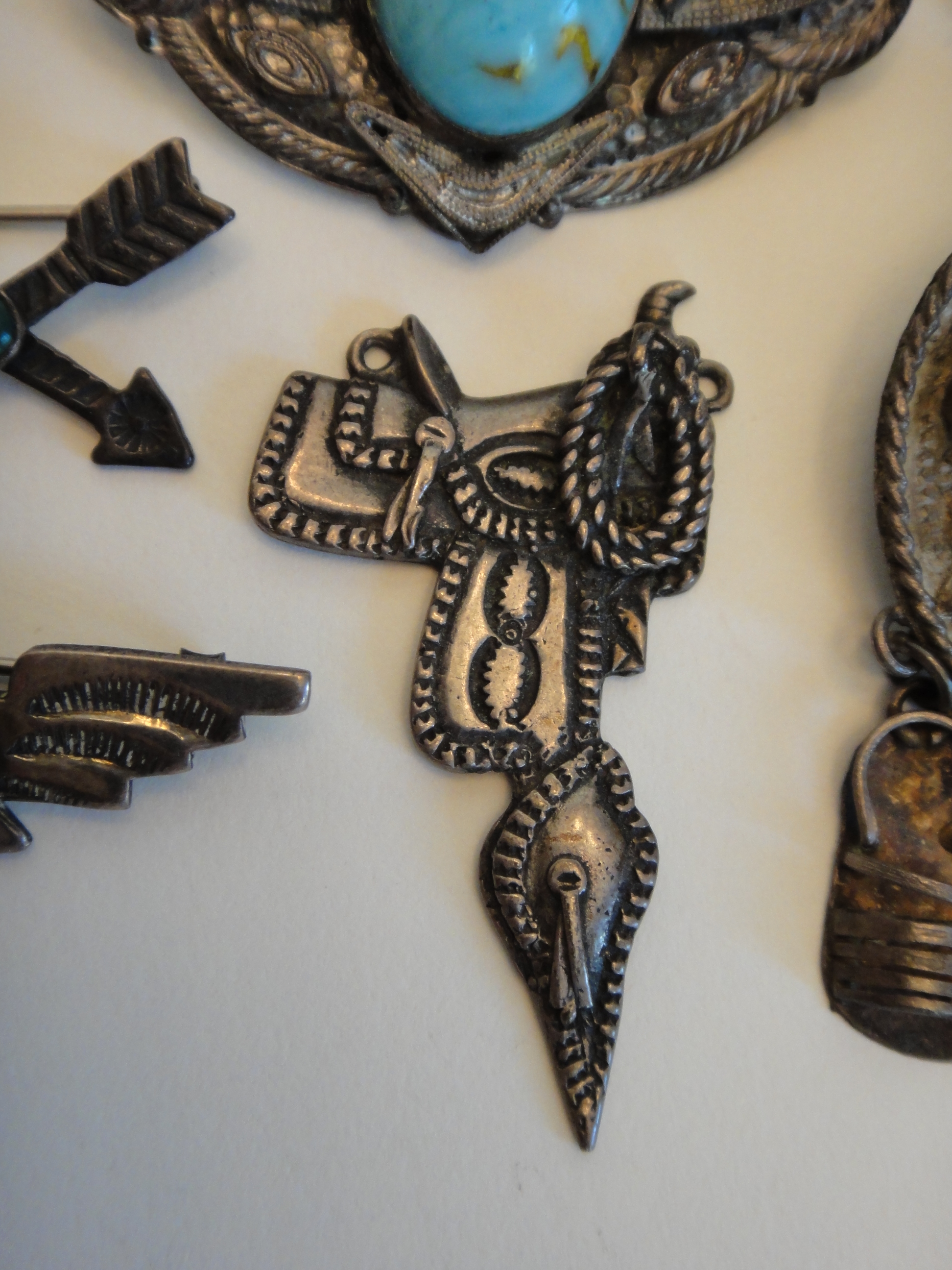 Vintage Hand Crafted Native American Turquoise Jewelry