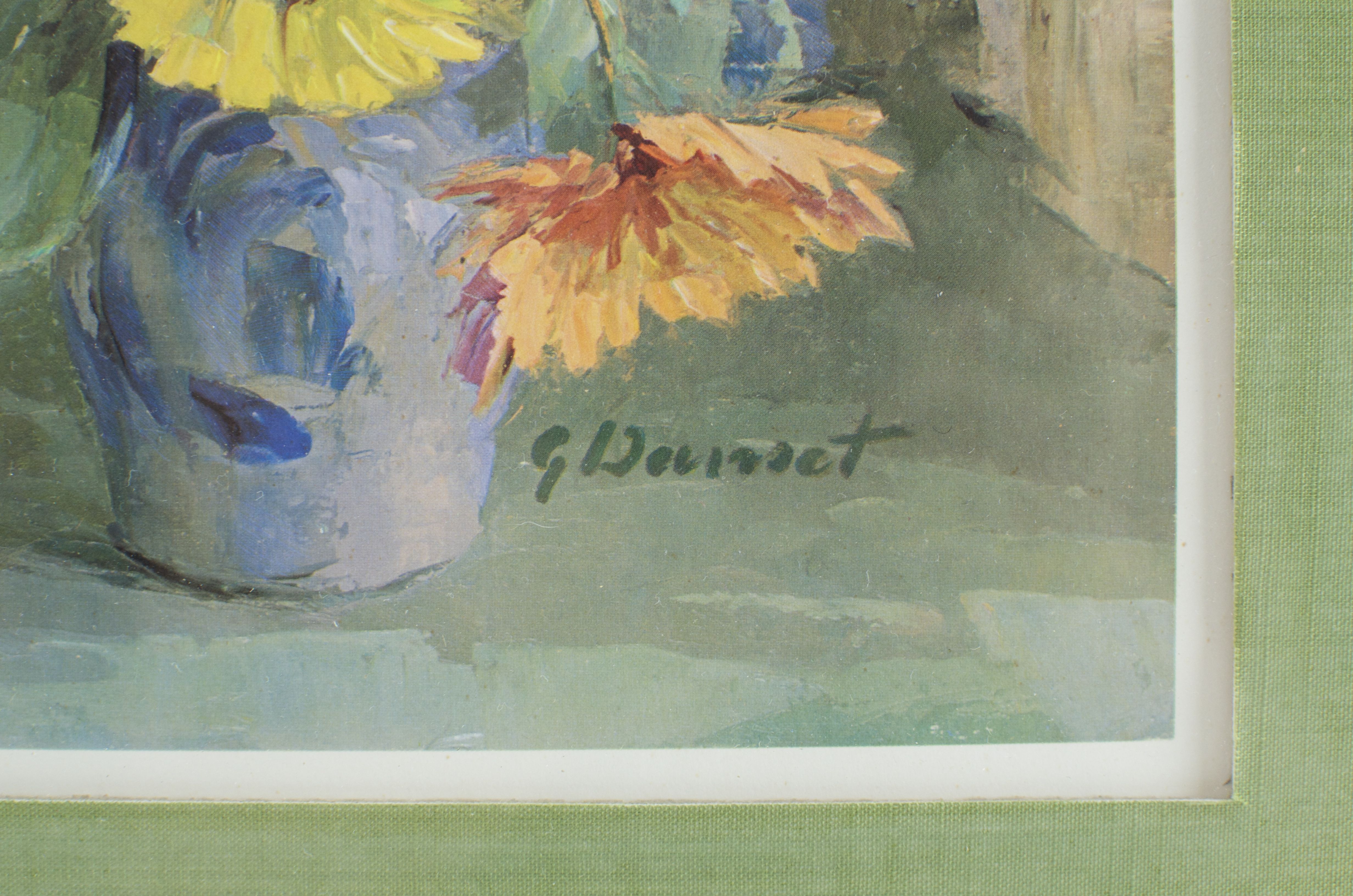 Pair of Framed Pierre-Georges Danset Flower Prints