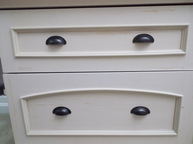 Distressed French Country Style File Cabinet